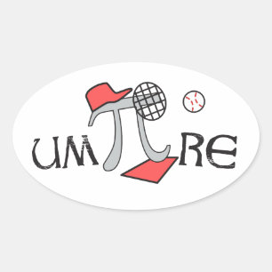 um-Pi-re - Autocollants de symbole Pi drôle de cad