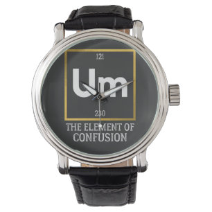 Um The Element of Verwirrung T-Shirt Armbanduhr