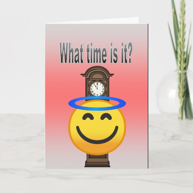 Um wie viel Uhr ist es? Karte (Vorderseite)