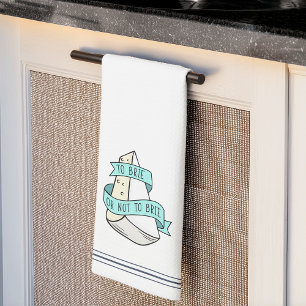 Um zu Brie oder nicht, um Niedliche Funny Cheese P Geschirrtuch