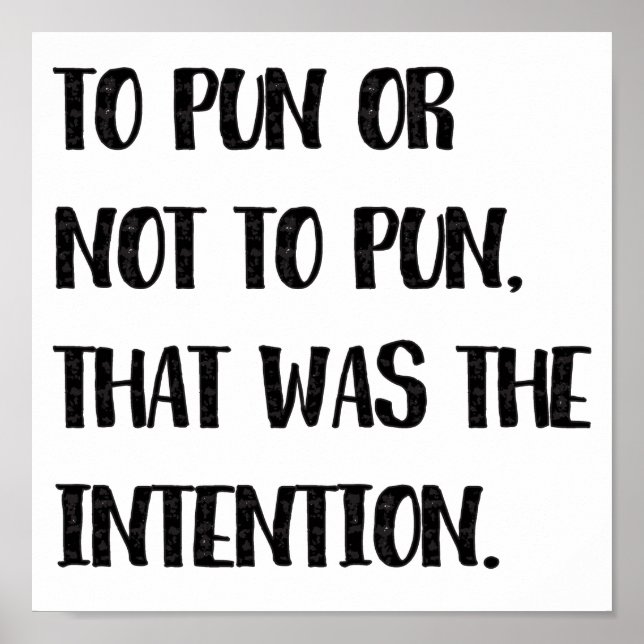 Um zu pucken oder nicht zu pucken, lustige Puff-Zi Poster (Vorne)