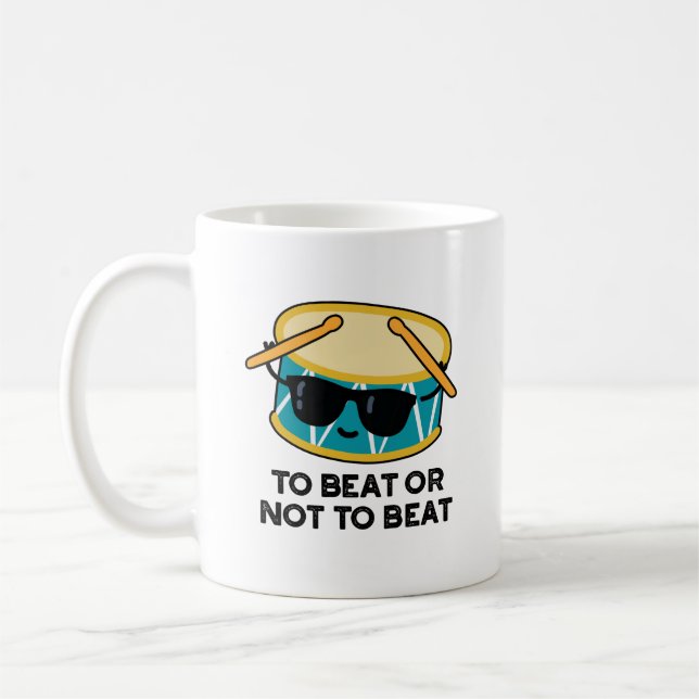 Um zu schlagen oder nicht zu schlagen Funny Shakes Kaffeetasse (Links)