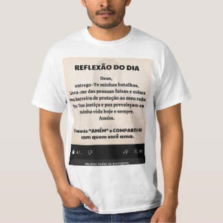 Uma camiseta Masculino gola canoa simples  T-Shirt