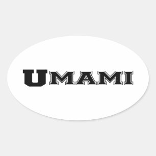 UMAMI-UNI OVALER AUFKLEBER