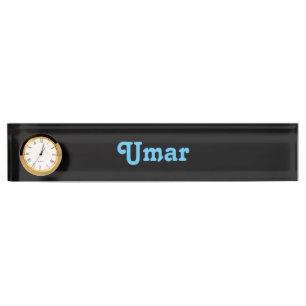Umar de la plaque de nom du bureau