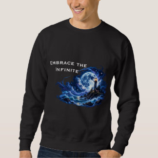 Umarme das Unendliche irgendwo zwischen den Sterne Sweatshirt