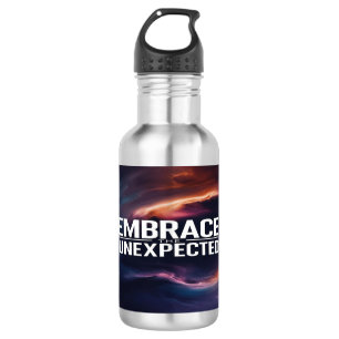 Umarme das Unerwartete Edelstahlflasche