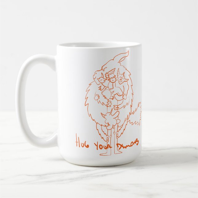 Umarme deine Dämonen Kaffeetasse (Links)