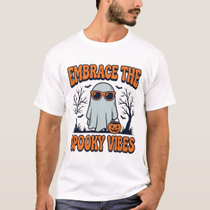 Umarme die Grusel-Vibes Geist Halloween-Shirt_1 T-Shirt