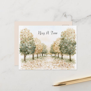 Umarme einen Baum Postkarte