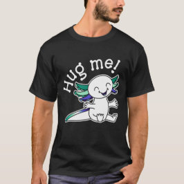 Umarme mich! Niedlicher Axolotl in Gay Men Pride F T-Shirt
