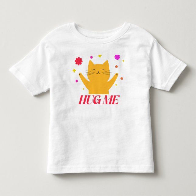 Umarme mich niedliches Katzenbaby in Shirt (Vorderseite)