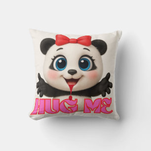 Umarme mich 🤗 Panda-Kissen – Süßer Kawaii-Panda Kissen