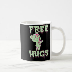 Umarme süßen Teddybär Zombie Comic Halloween Kaffeetasse