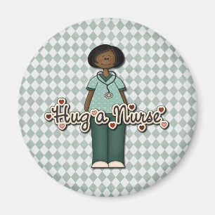 Umarmen Sie eine freundliche lächelnde Magnet