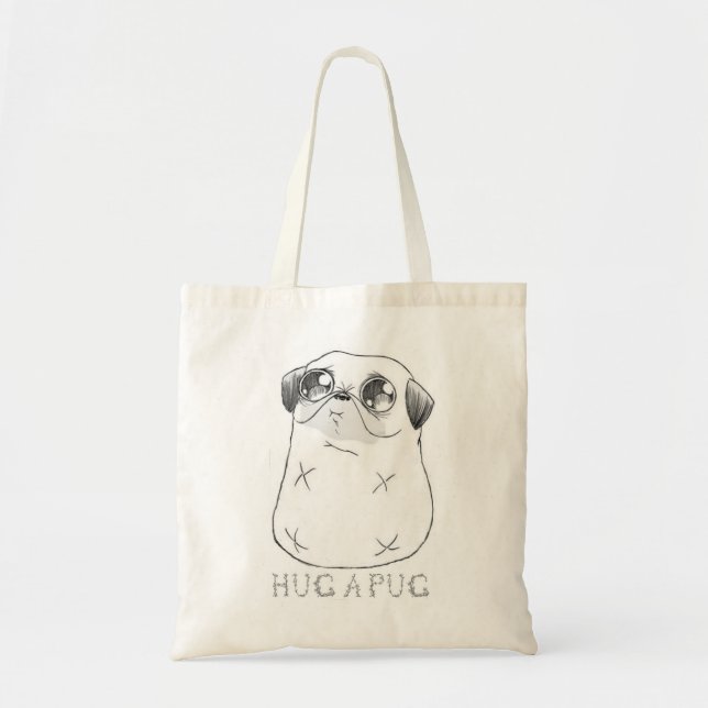 Umarmen Sie eine Mops-Tasche Tragetasche (Vorne)