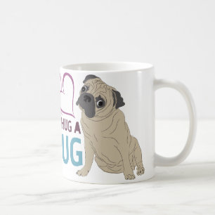 UMARMEN SIE EINE MOPS-TASSE KAFFEETASSE