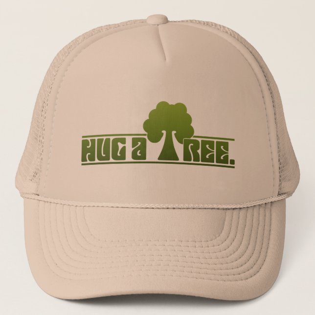 Umarmen Sie einen Baum Truckerkappe (Vorderseite)