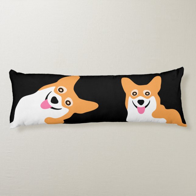 Umarmen Sie einen Corgi Seitenschläferkissen (Rückseite)