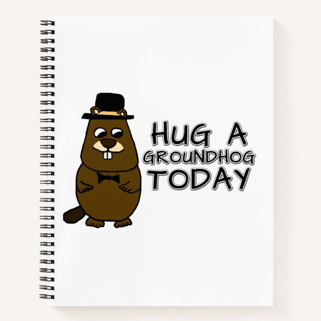 Umarmen Sie heute ein Erdhuhn Notizbuch (Vorderseite)