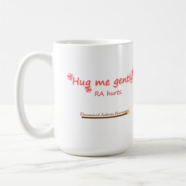 Umarmen Sie mich leicht Tasse (Links)