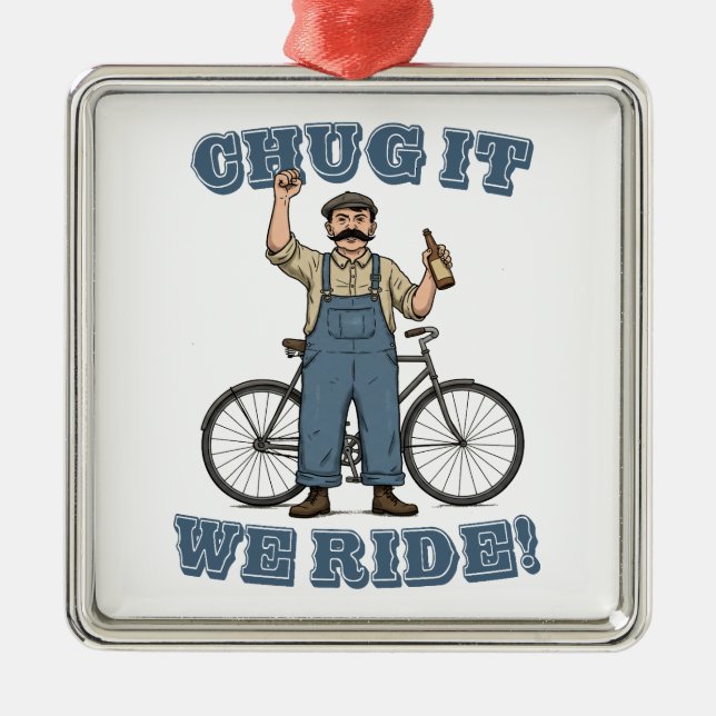 Umarmen wir es mit dem Fahrrad Ornament Aus Metall (Vorne)