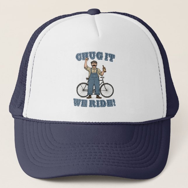 Umarmen wir es mit dem Fahrrad Truckerkappe (Vorderseite)