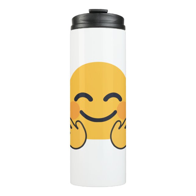 Umarmendes Emoji Thermosbecher (Vorderseite)