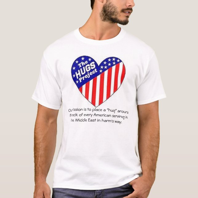 "Umarmt" Projekt-Logo-Shirt T-Shirt (Vorderseite)