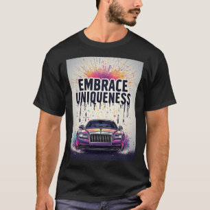 Umarmung der Einzigartigkeit Luxusauto-Graffiti-Ku T-Shirt