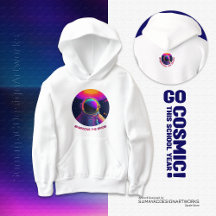 Umarmung der Space Kids Hoodie