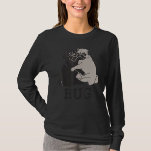 Umarmung des Hundes Niedlicher Mops Anatomie Funny T-Shirt