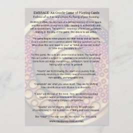 UMARMUNG: ein Oracle-Spiel der Spielkarten Einladung