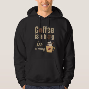 Umarmung in einer lustigen Kaffeeliebhaber-Tasse Hoodie