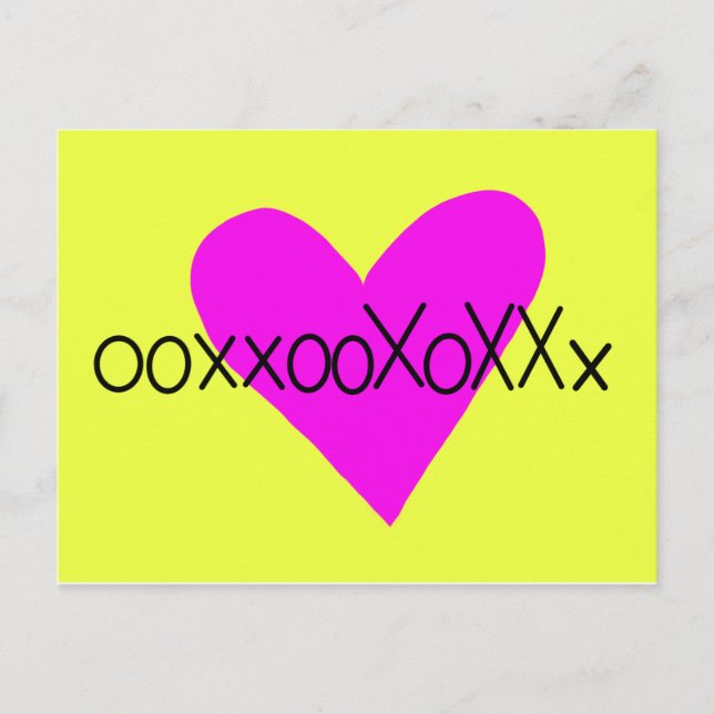 Umarmung Küss! Postkarte (Vorderseite)