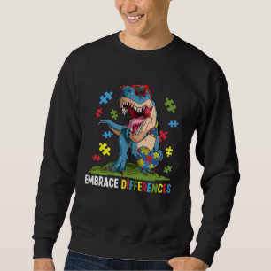 Umarmung Verschiedenheit Dinosaurier Kinder Jungen Sweatshirt