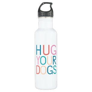 Umarmung von Hunden Edelstahlflasche