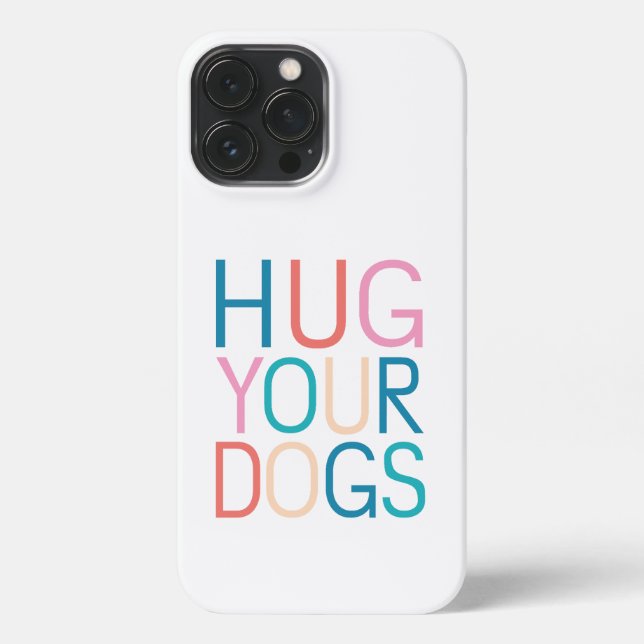 Umarmung von Hunden iPhone 13 Pro Max Hülle (Rückseite)