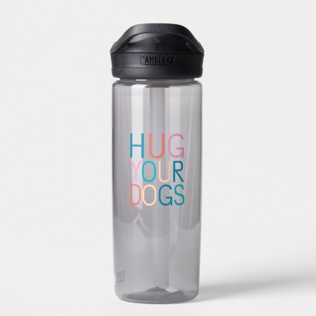 Umarmung von Hunden Trinkflasche (Rückseite)