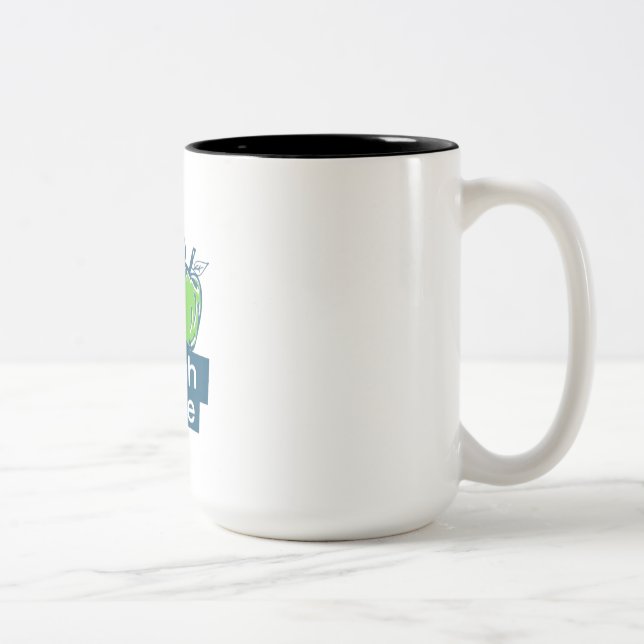 Umarmung Zweifarbige Tasse (Rechts)