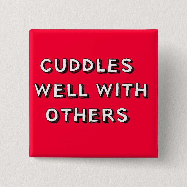 Umarmungen gut mit anderen button (Vorderseite)