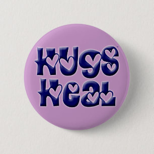 Umarmungen heilen Logo-Blau Button