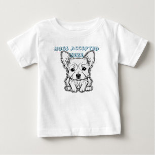 Umarmungen hier erwünscht baby t-shirt