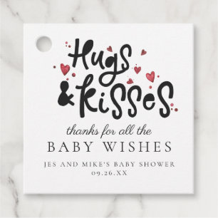 Umarmungen & Küsse   Geschenkanhänger für Baby Sho