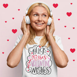Umarmungen, Küsse und Valentinische Wände, Herzen, T-Shirt