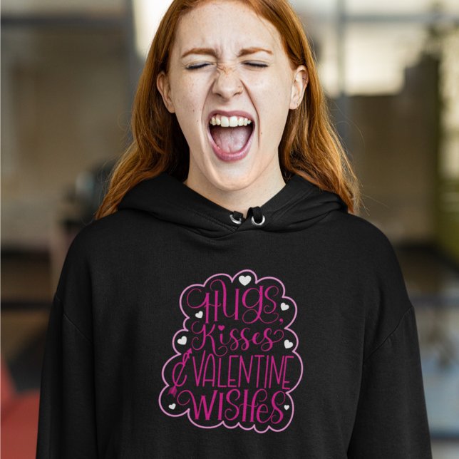 Umarmungen, Küsse und Valentinische Wünsche, Herze Hoodie (Von Creator hochgeladen)