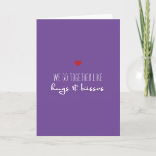 Umarmungen & Küsse Valentinstag Jubiläum Liebe Feiertagskarte