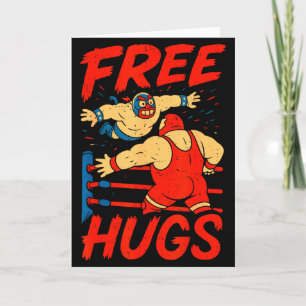 Umarmungen Lustiger Wrestling-Humor Wrestler Ringe Karte