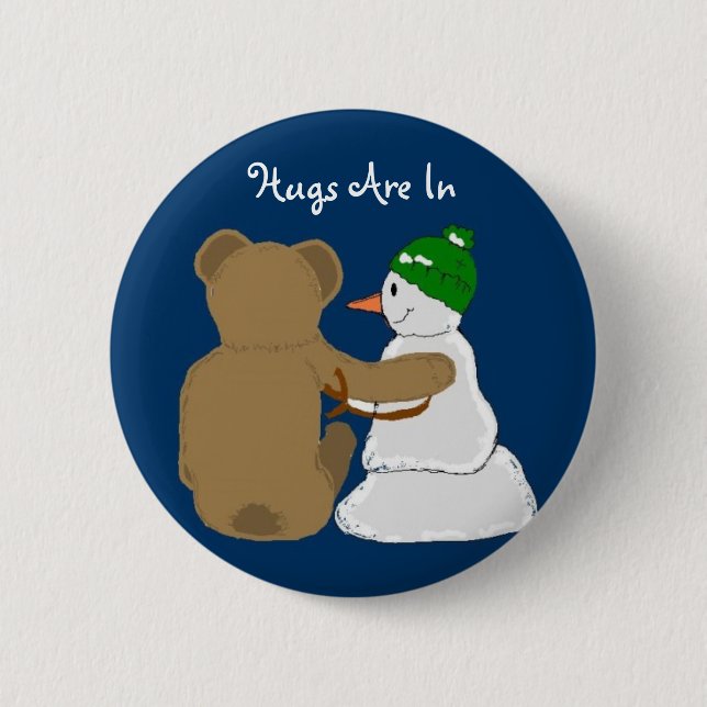 Umarmungen sind drin button (Vorderseite)