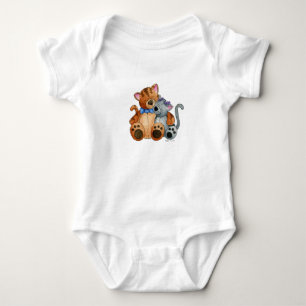 Umarmungs-Kätzchen einteilig Baby Strampler
